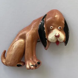 1950's Hound Dog Plastic Brooch