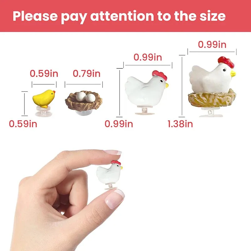 3D Shoe Charms Cute Chickens