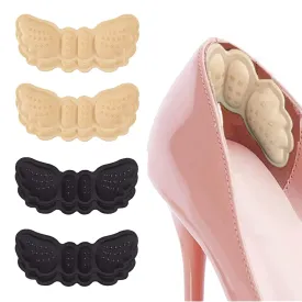4 Pairs Heel Grips, Shoe Inserts for Shoes Too Big Anti-Blister Heel Cushion Pads Heel Protectors, Heel Grips for Ladies Shoes, Shoe Heel Inserts for Women Men