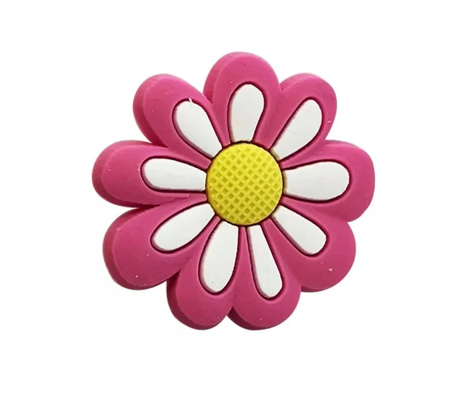 4 Pcs of Cute Insects & Flowers Shoe Charms For Croc, Bracelet,Shoe & Wristbands