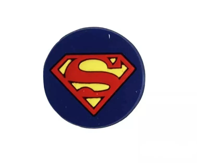 4 Pcs of Super Hero Superman & Batman Shoe Charms For Croc, Bracelet, Shoe