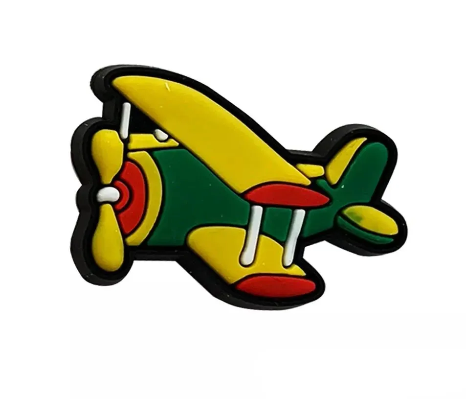 4 Pcs of Transportation Shoe Charms For Croc Shoes- Car, Airplane, Ship, Motorcycle