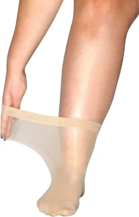 All Woman Plus Size 20 Denier SuperWide Anklets Pop Socks SINGLE PAIR