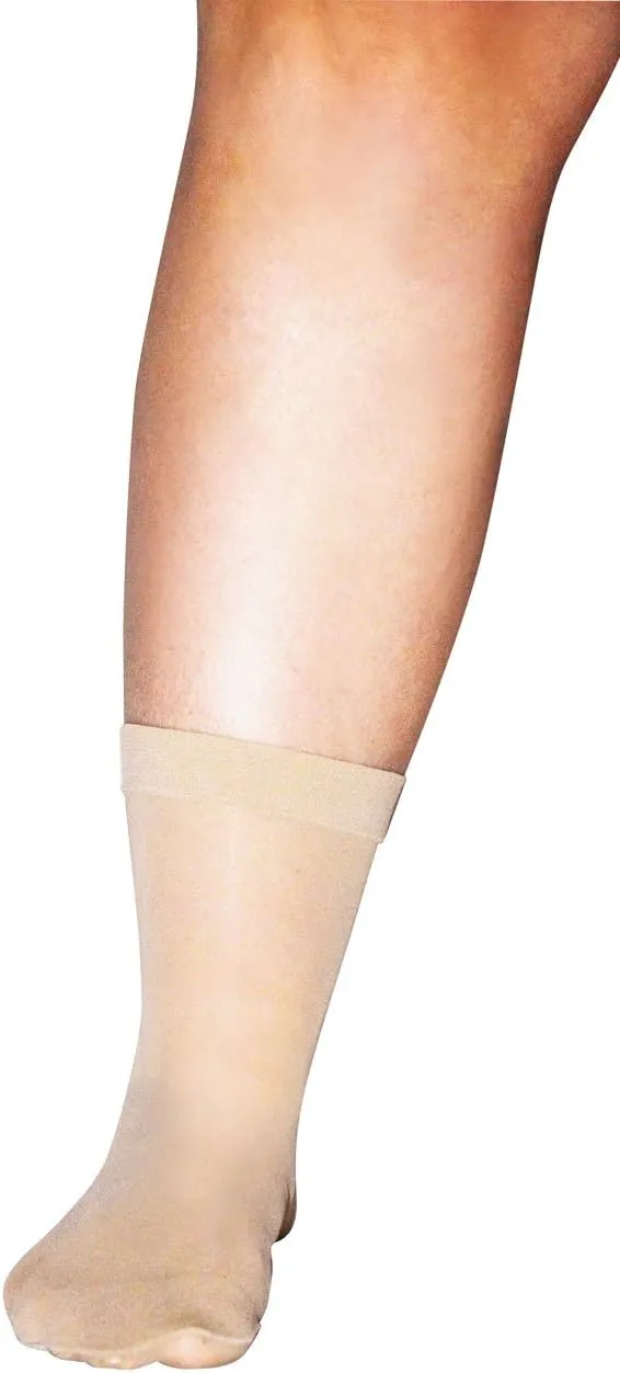 All Woman Plus Size 20 Denier SuperWide Anklets Pop Socks SINGLE PAIR