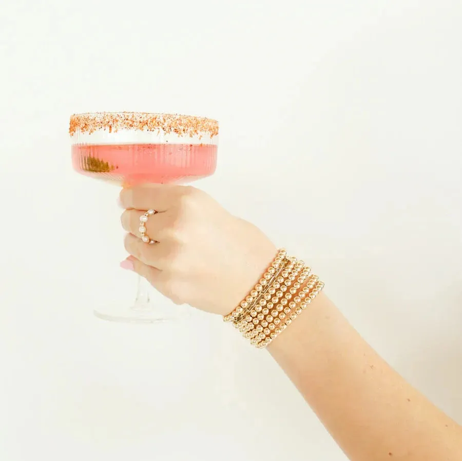 BB 5MM Gold Beaded Bracelet