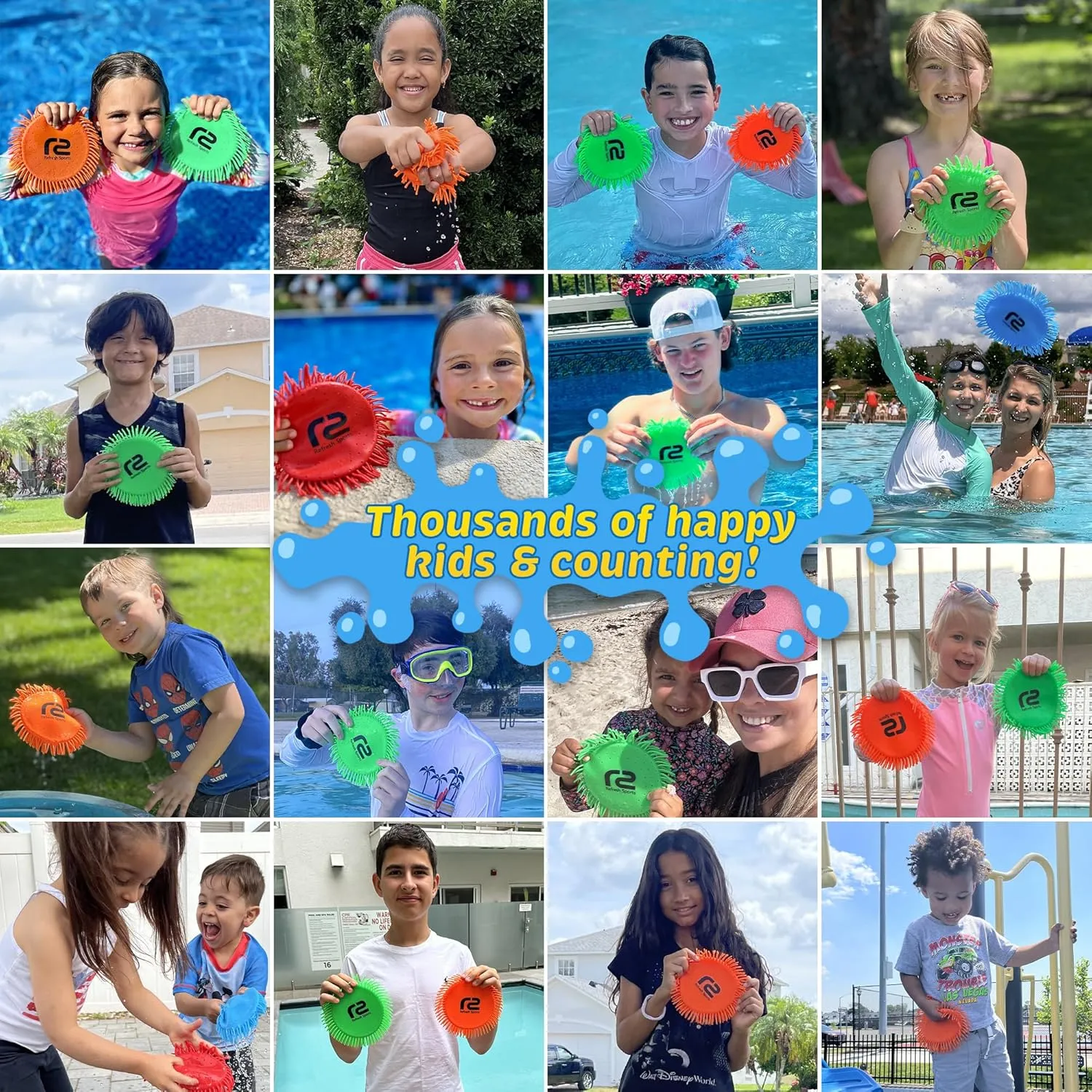 Beach Flying Disc Pool Toy: 2 Pack Water Discs for Kids - Soaks The Target On Impact - Best Outdoor Swimming Pool Toys for Kids - Fun Beach Games & Soft Game Water Toys For Girls Ages 4-8 8-12