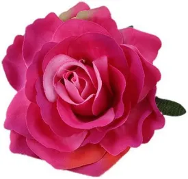 Beautiful Rose Flower Hair Clip Pin up Flower Brooch for Party Travel Festivals