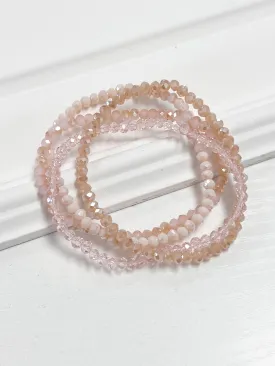 Betti - Blush Beaded Bracelet Set