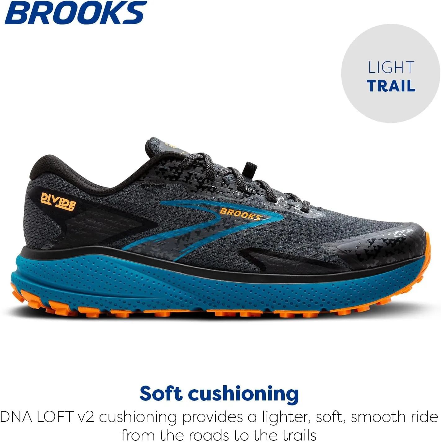 Brooks Mens Divide 5 Trail Running Shoe