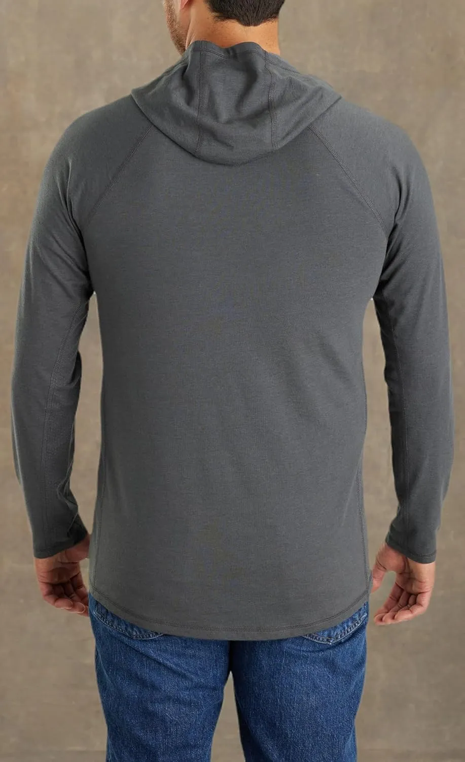 Carhartt Men's 106654 Force Relaxed Fit Midweight Long-Sleeve Logo Gra