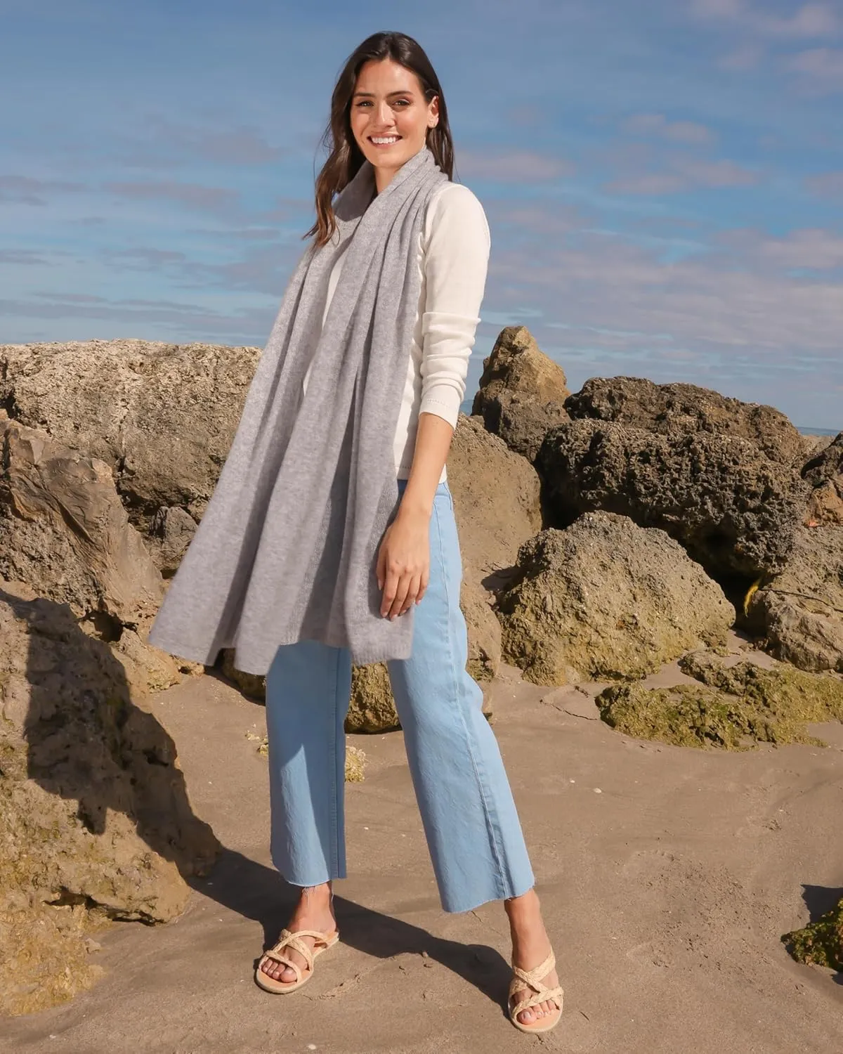 Cashmere 100% Cashmere Light Weight Travel Wrap