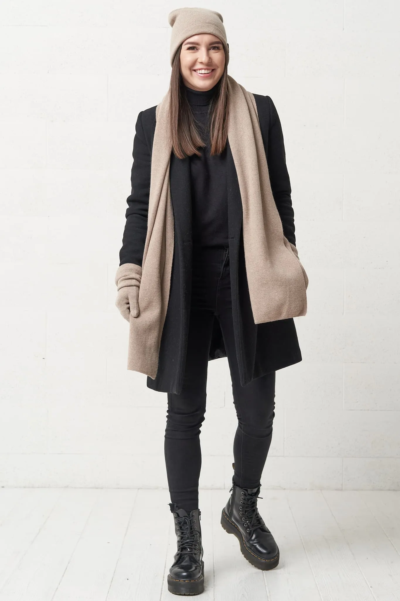 Cashmere winter scarf