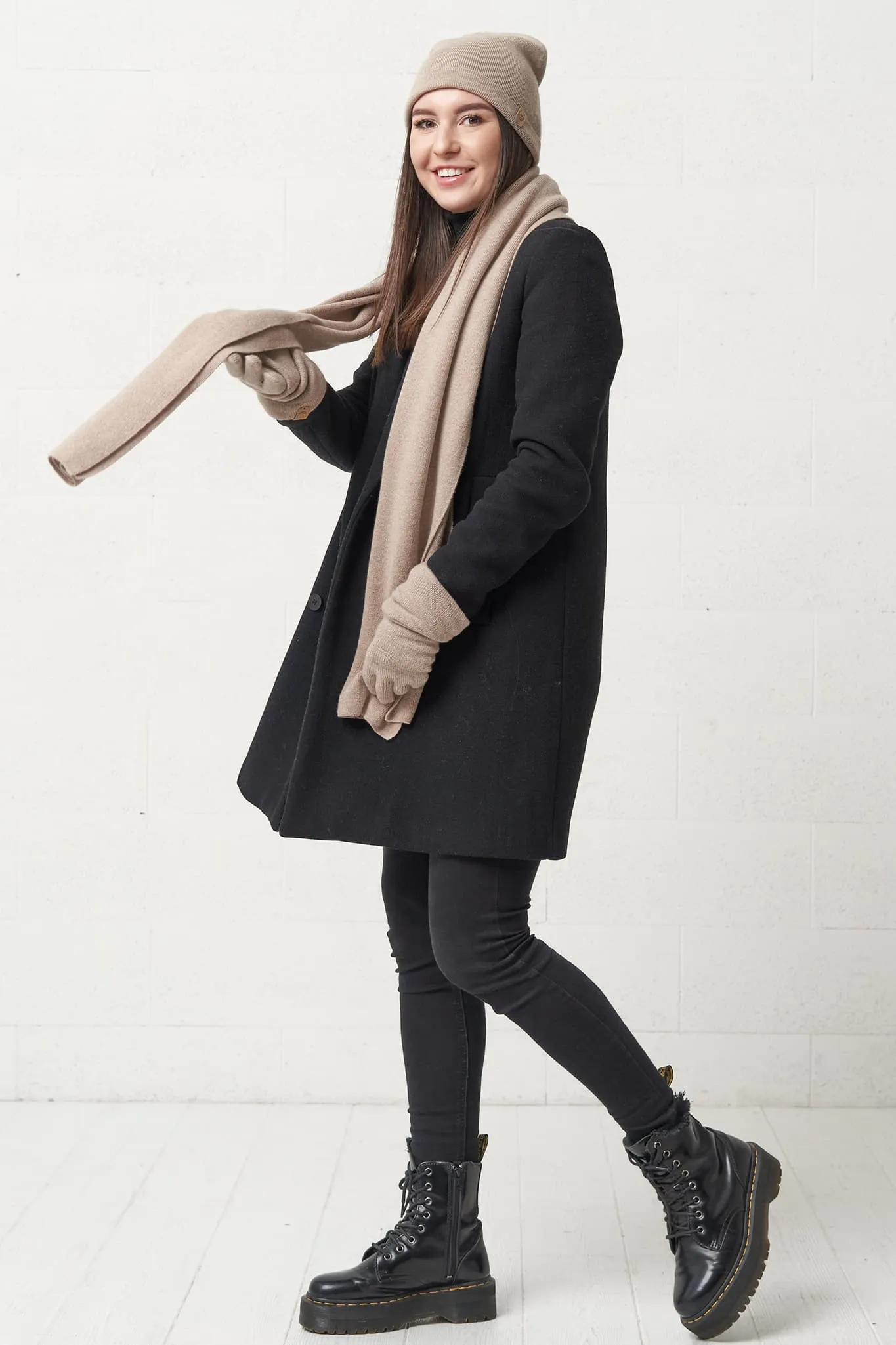 Cashmere winter scarf