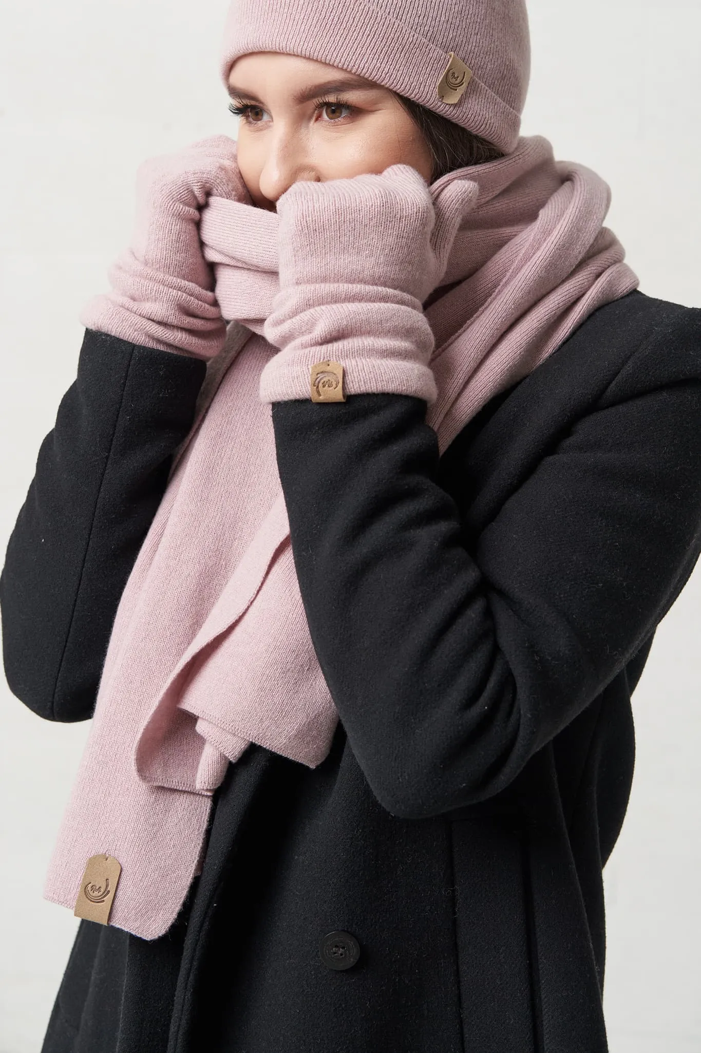 Cashmere winter scarf