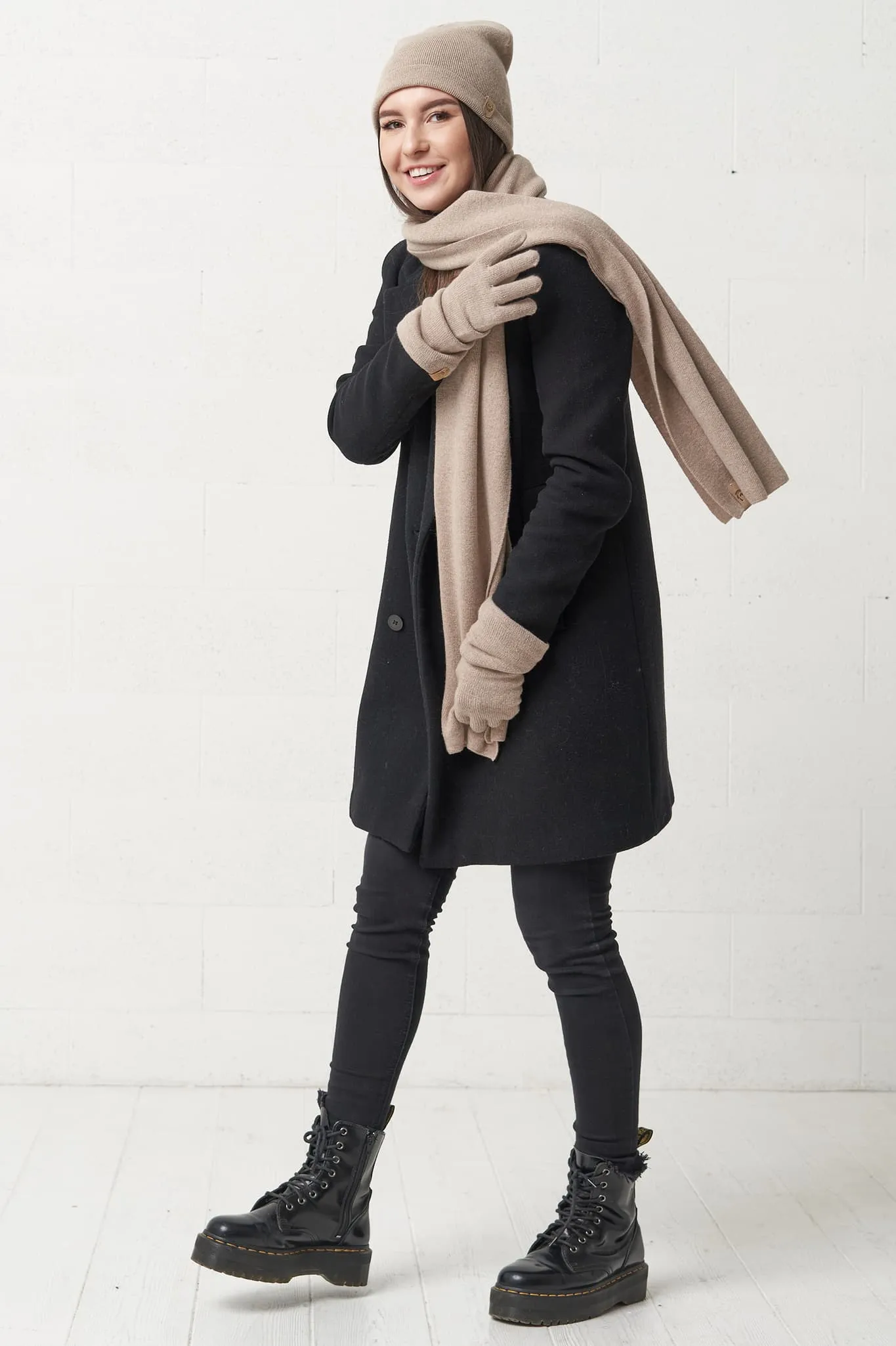 Cashmere winter scarf