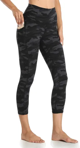 Colorfulkoala Women's High Waisted Yoga Capris 21" Inseam Leggings with Pockets