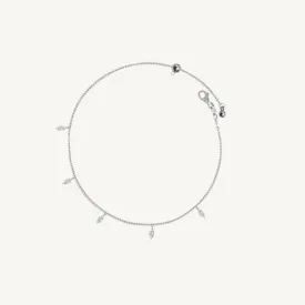 Dangling Marquise Diamond Anklet