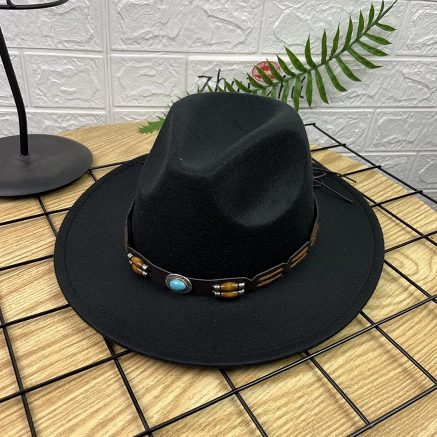Fashion Fedora Fedoras Men Wide for Women Dress Hat Women's and Hats Baseball Cap Hats Western Cowboy Hat Bands for Men