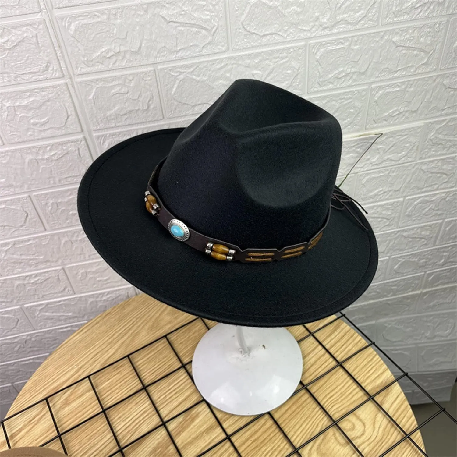 Fashion Fedora Fedoras Men Wide for Women Dress Hat Women's and Hats Baseball Cap Hats Western Cowboy Hat Bands for Men