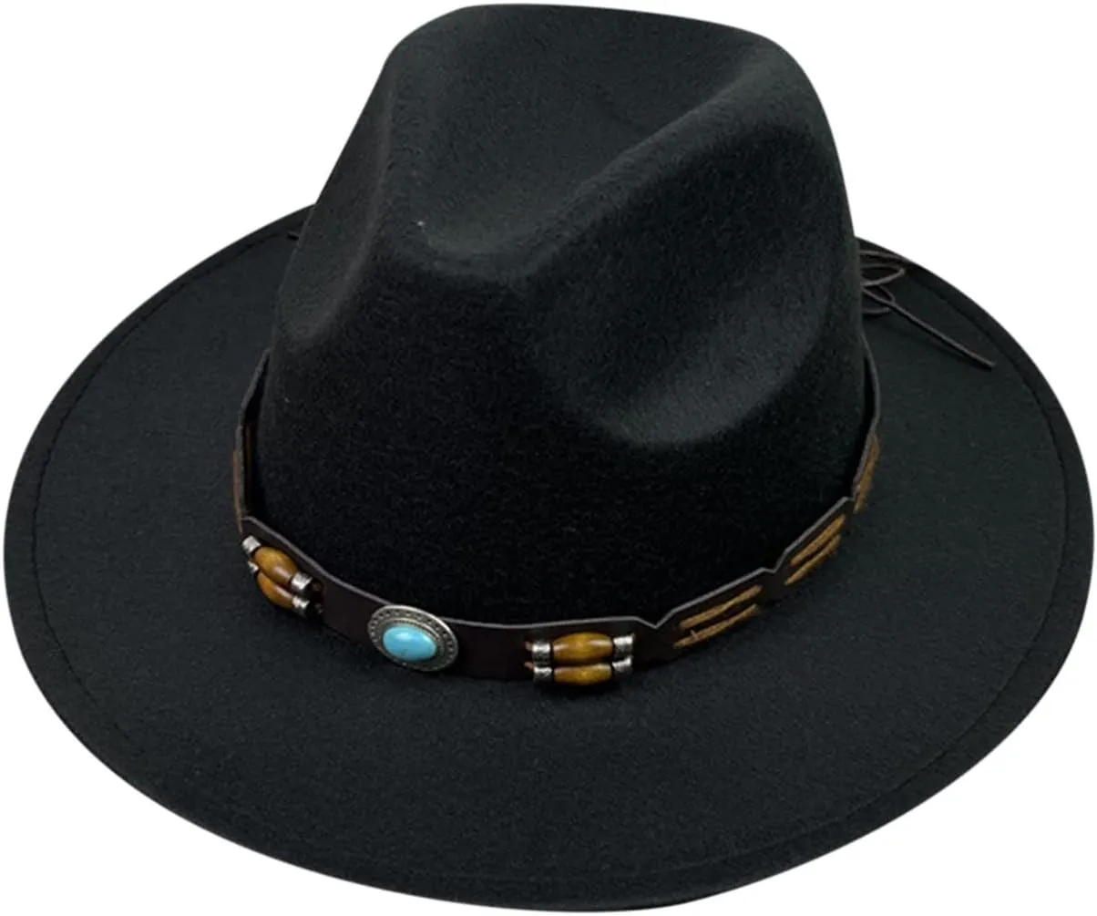 Fashion Fedora Fedoras Men Wide for Women Dress Hat Women's and Hats Baseball Cap Hats Western Cowboy Hat Bands for Men