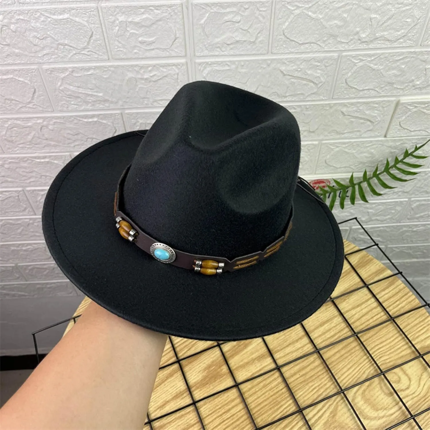 Fashion Fedora Fedoras Men Wide for Women Dress Hat Women's and Hats Baseball Cap Hats Western Cowboy Hat Bands for Men