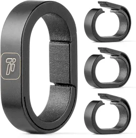 FEGVE Titanium Mini Key Chain Rings with 2 Stainless Steel Spilt Rings for Home Keys Bag Pendant