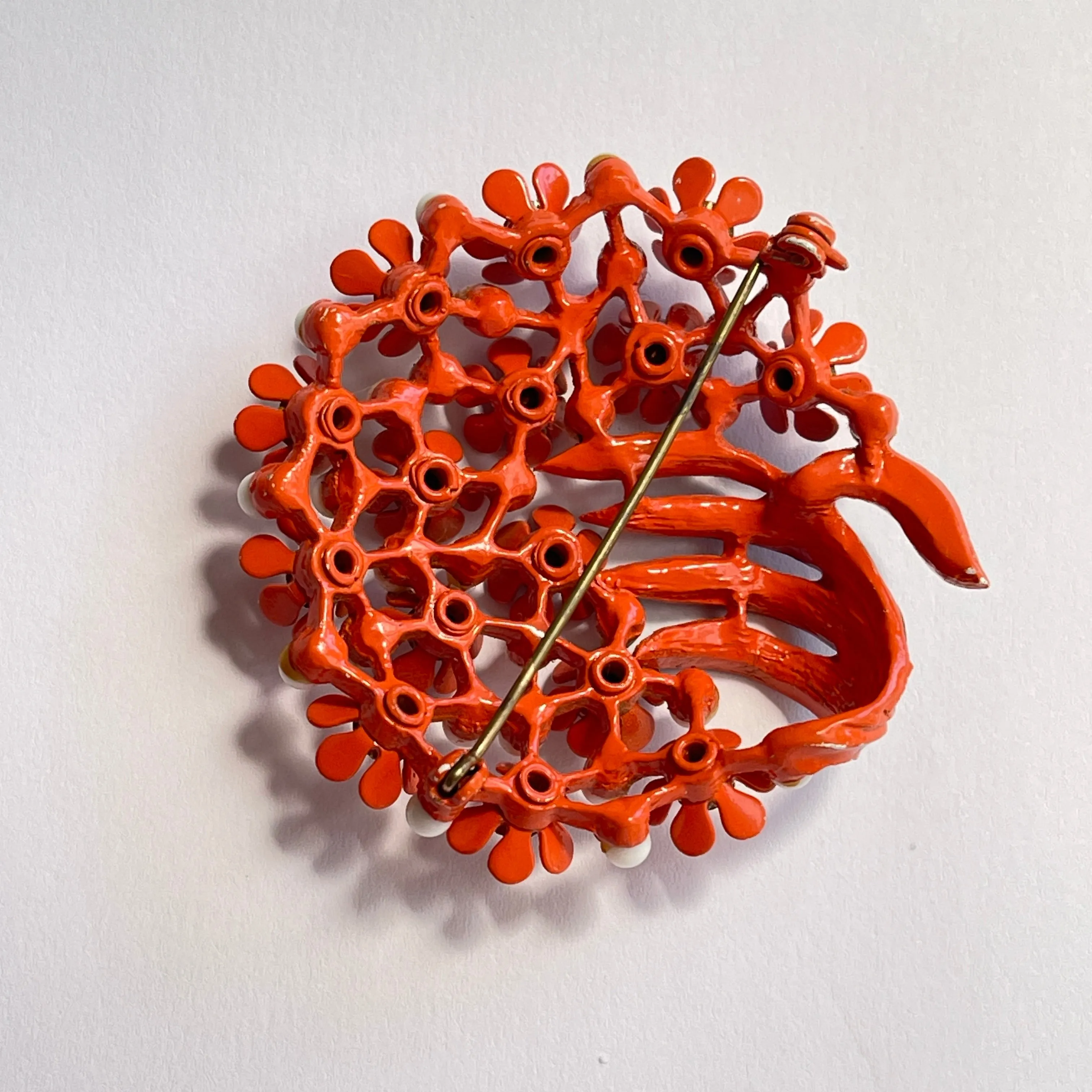 Floral Mid Century Vintage Brooch