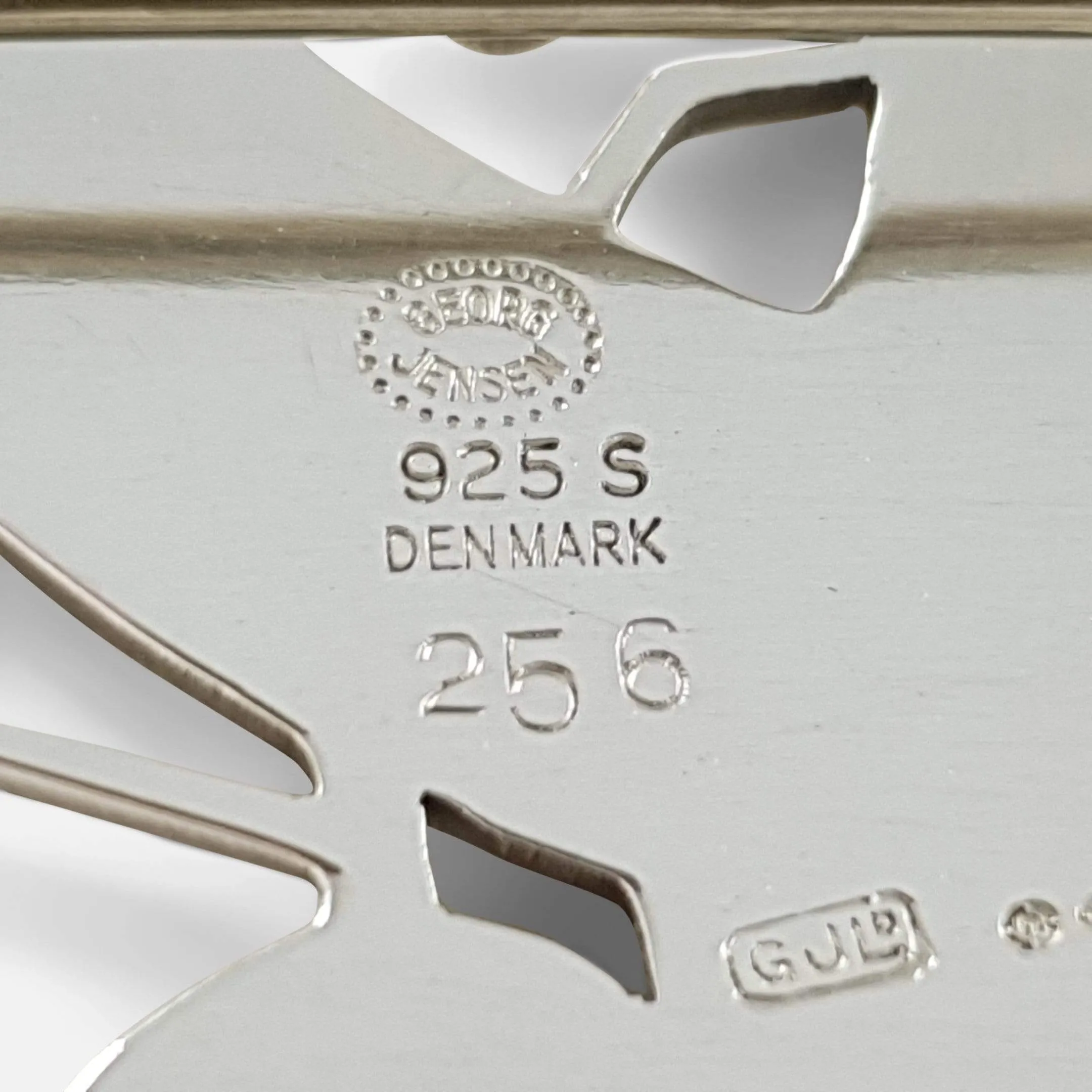 Georg Jensen Danish Silver Brooch #256, 1969