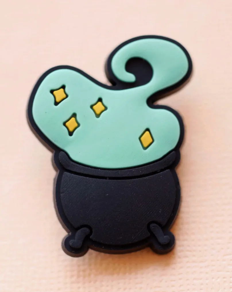 Halloween Haunts Shoe Charm - Cauldron