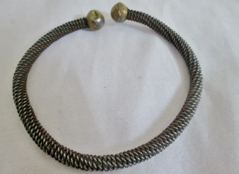 Handmade AFRICA SILVER Primitive Bracelet Cuff Bangle Arm Wrist Band Ethnic