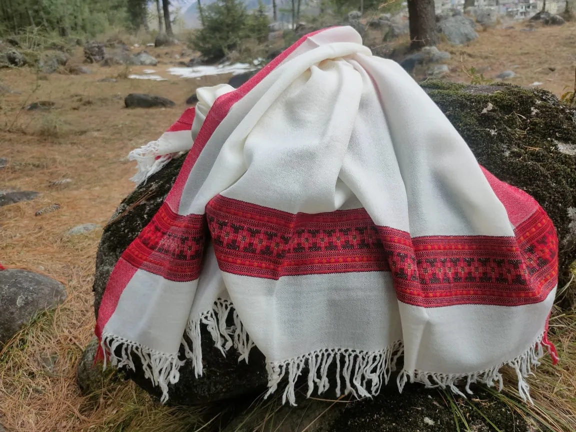 Handmade wool shawl