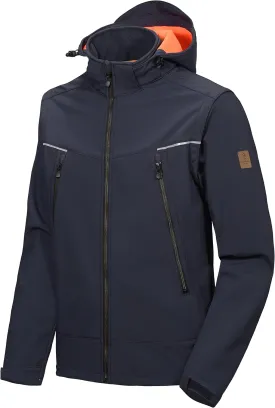 Little Donkey Andy Men's Waterproof Softshell Jacket with Detachable Sleeves and Hood, Fleece Mountain Ski Snow Rain Coat