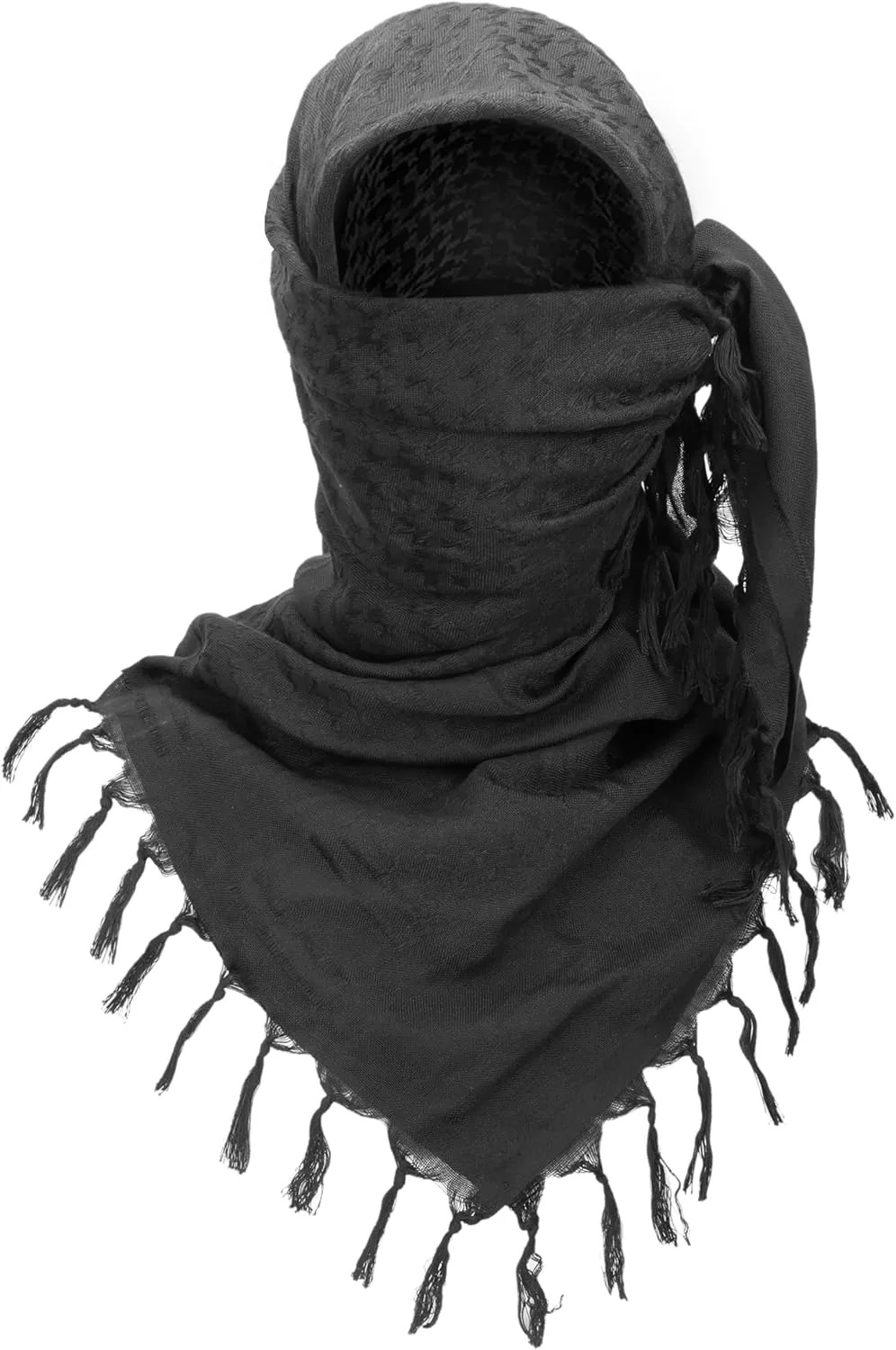 Luxns Military Shemagh Tactical Desert Scarf / 100% Cotton Keffiyeh Scarf Wrap for Men And Women