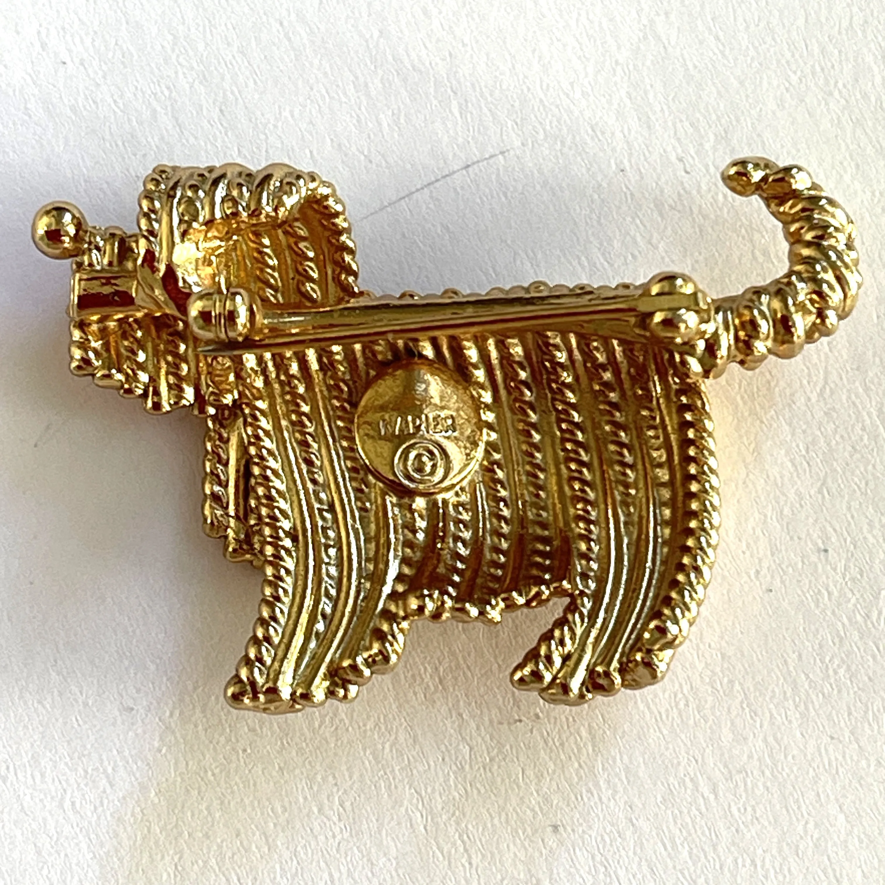 Napier USA 60's Design Shaggy Dog Brooch