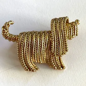 Napier USA 60's Design Shaggy Dog Brooch