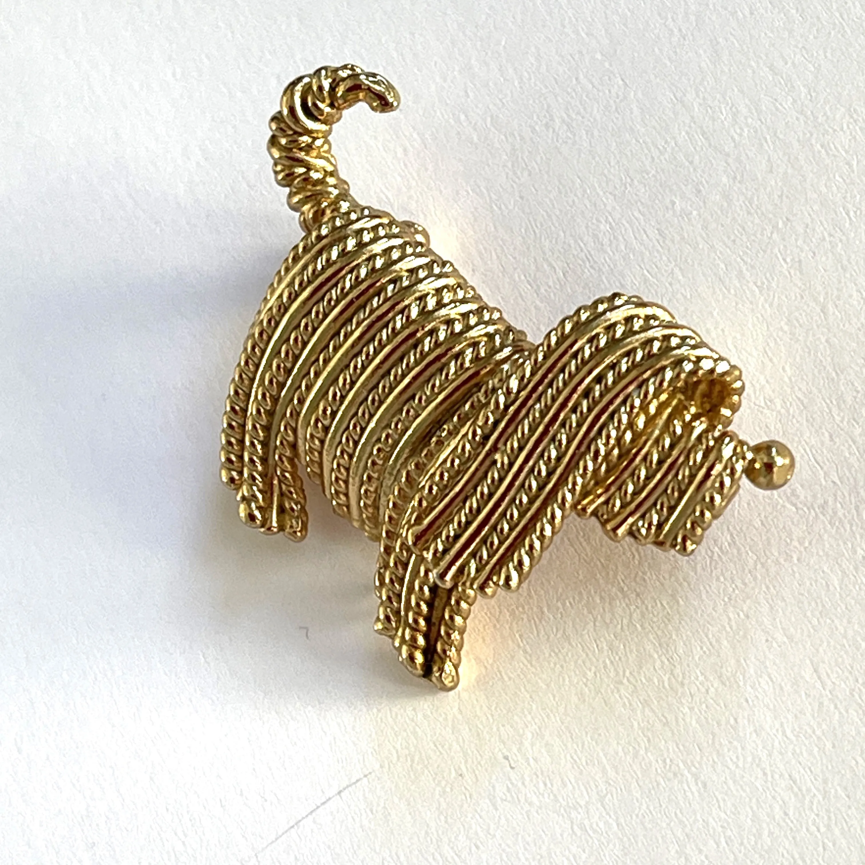 Napier USA 60's Design Shaggy Dog Brooch