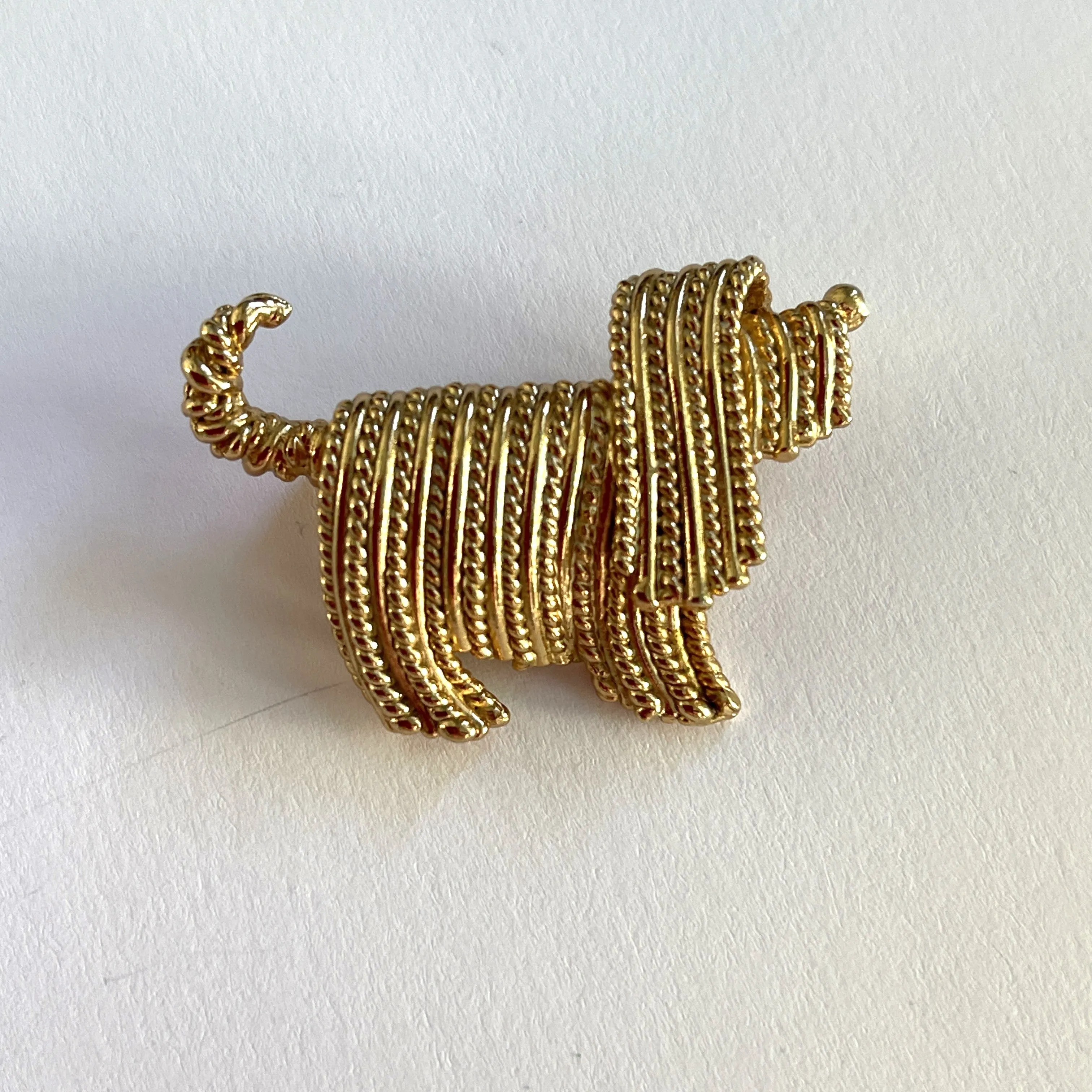 Napier USA 60's Design Shaggy Dog Brooch