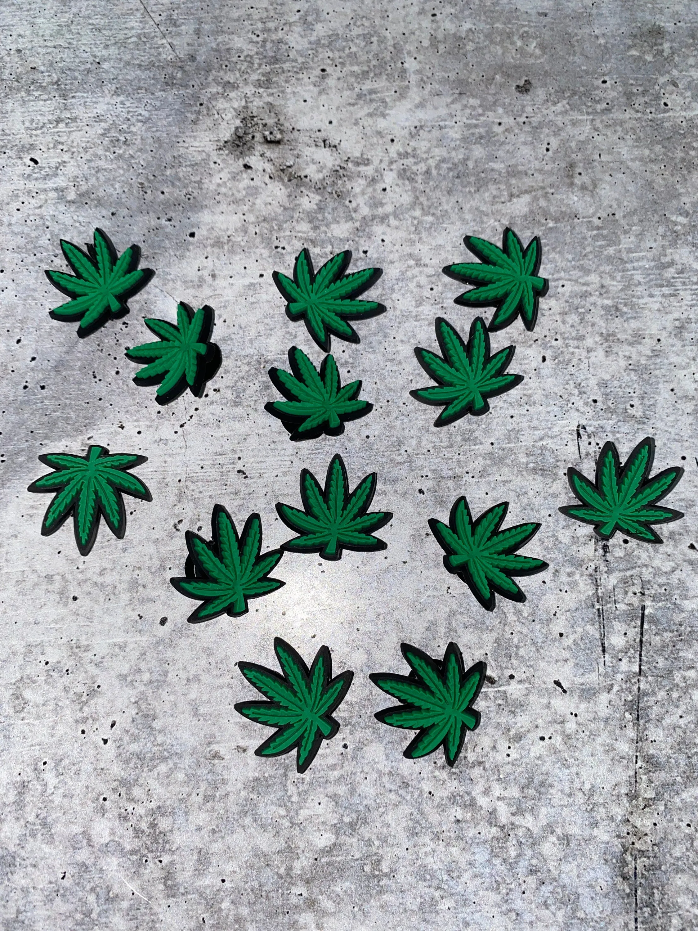 New, "4/20 Weed Leaf"  Charm for Crocs; 1Pc., Symbolic Statement Charms for Clogs;  Cute Charm for Shoes and Silicone Bracelets
