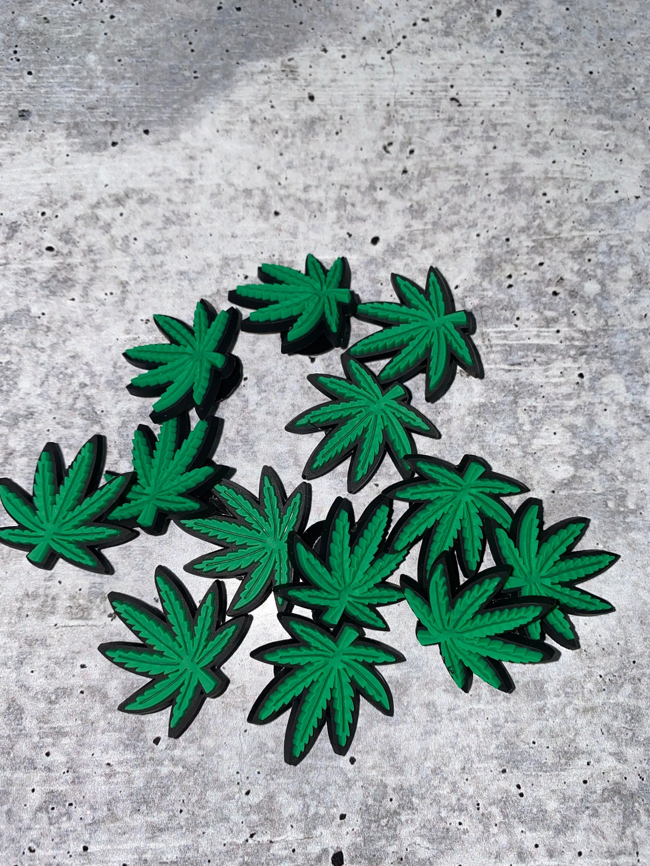 New, "4/20 Weed Leaf"  Charm for Crocs; 1Pc., Symbolic Statement Charms for Clogs;  Cute Charm for Shoes and Silicone Bracelets