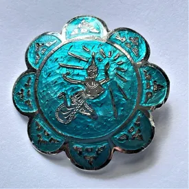 Niello Thai Silver Vintage Brooch