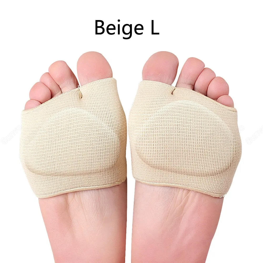 Non-Slip Silicone Metatarsal Forefoot Pads Heel Gel Insoles