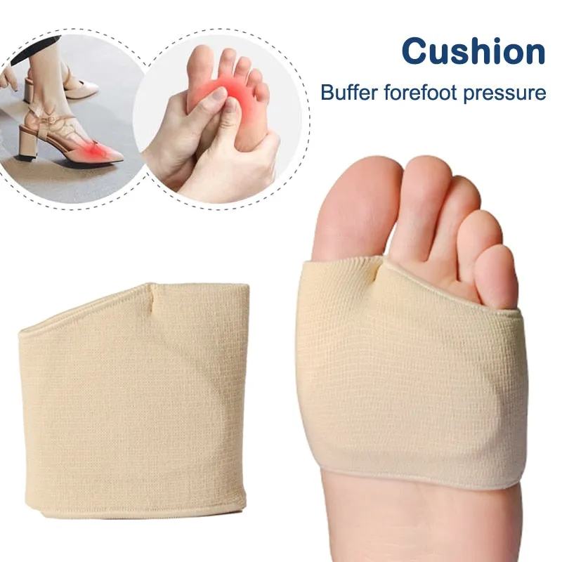 Non-Slip Silicone Metatarsal Forefoot Pads Heel Gel Insoles