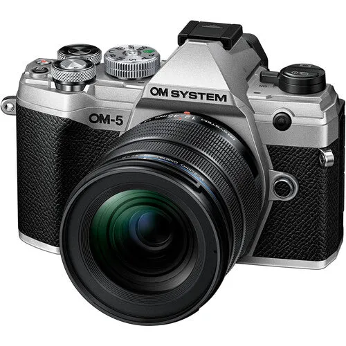 OM SYSTEM OM-5 Mirrorless Camera with 12-45mm f-4 PRO Lens Silver