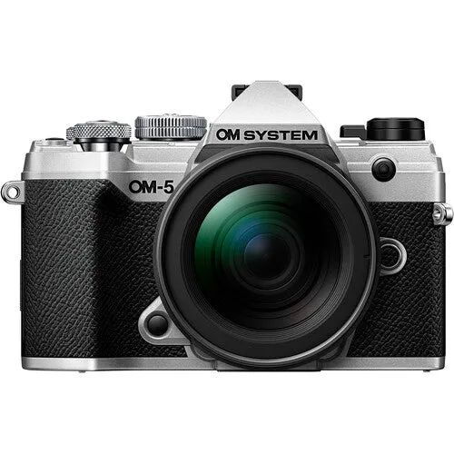 OM SYSTEM OM-5 Mirrorless Camera with 12-45mm f-4 PRO Lens Silver