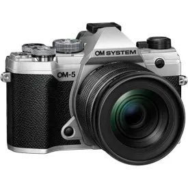 OM SYSTEM OM-5 Mirrorless Camera with 12-45mm f-4 PRO Lens Silver