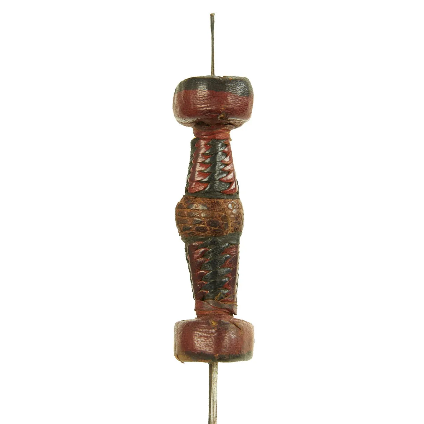 Original Set of Two Sudanese Mahdi Dervish Daggers with Leather Scabbards - c. 1885