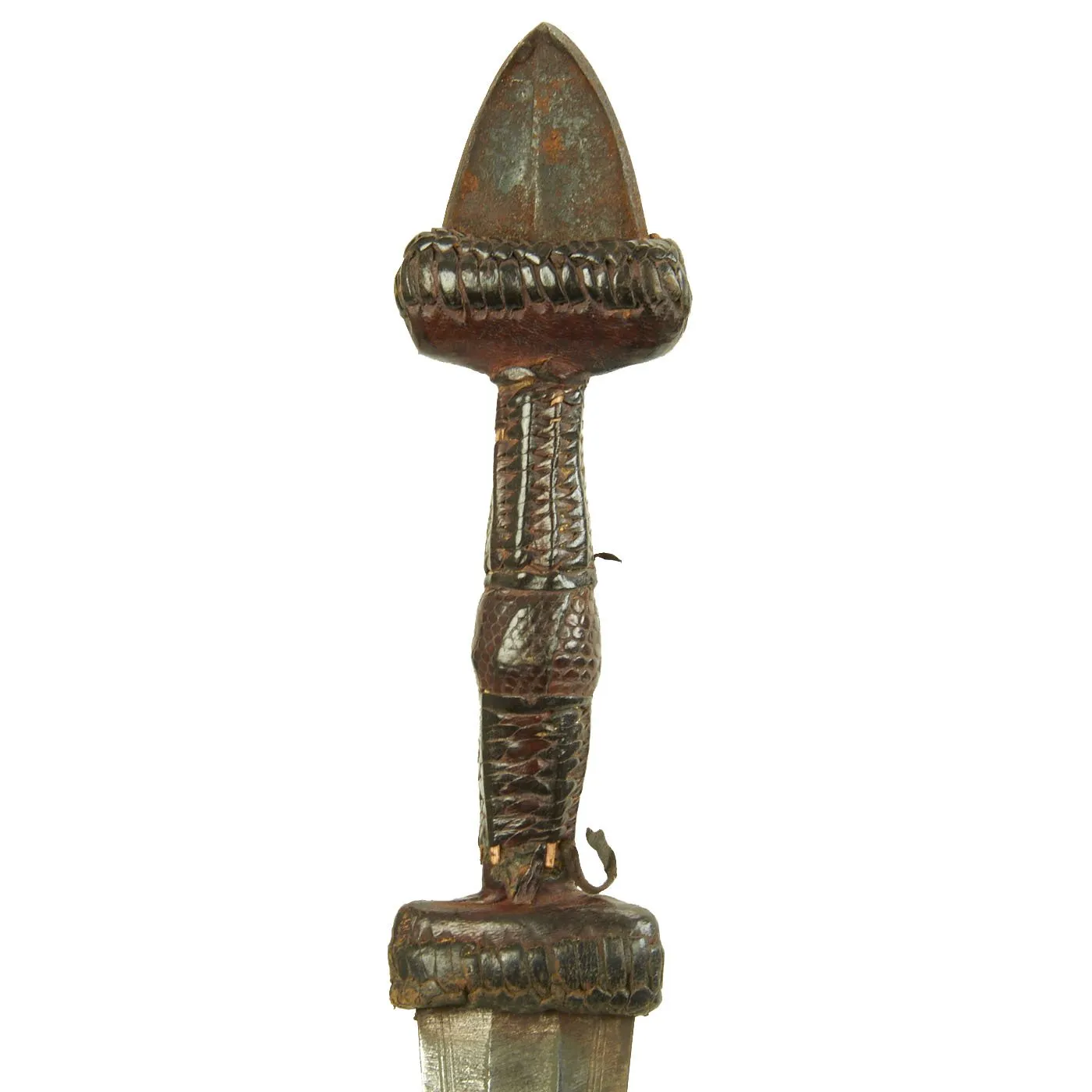 Original Set of Two Sudanese Mahdi Dervish Daggers with Leather Scabbards - c. 1885