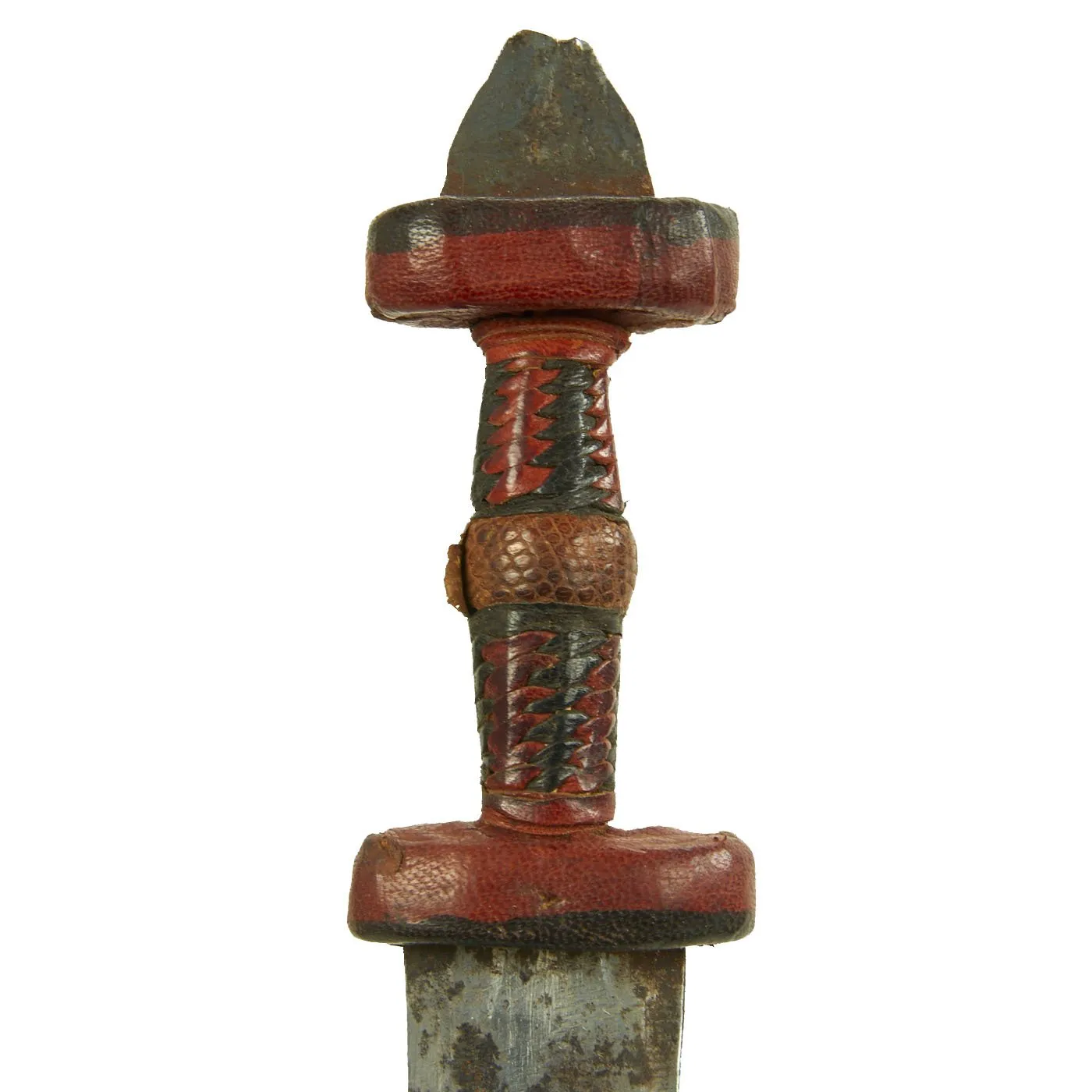 Original Set of Two Sudanese Mahdi Dervish Daggers with Leather Scabbards - c. 1885