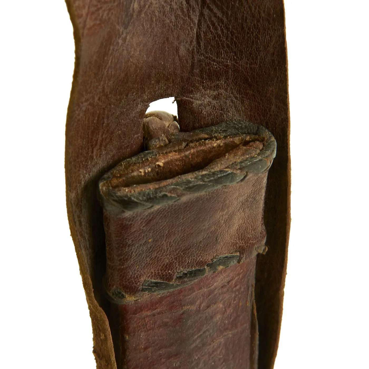 Original Set of Two Sudanese Mahdi Dervish Daggers with Leather Scabbards - c. 1885