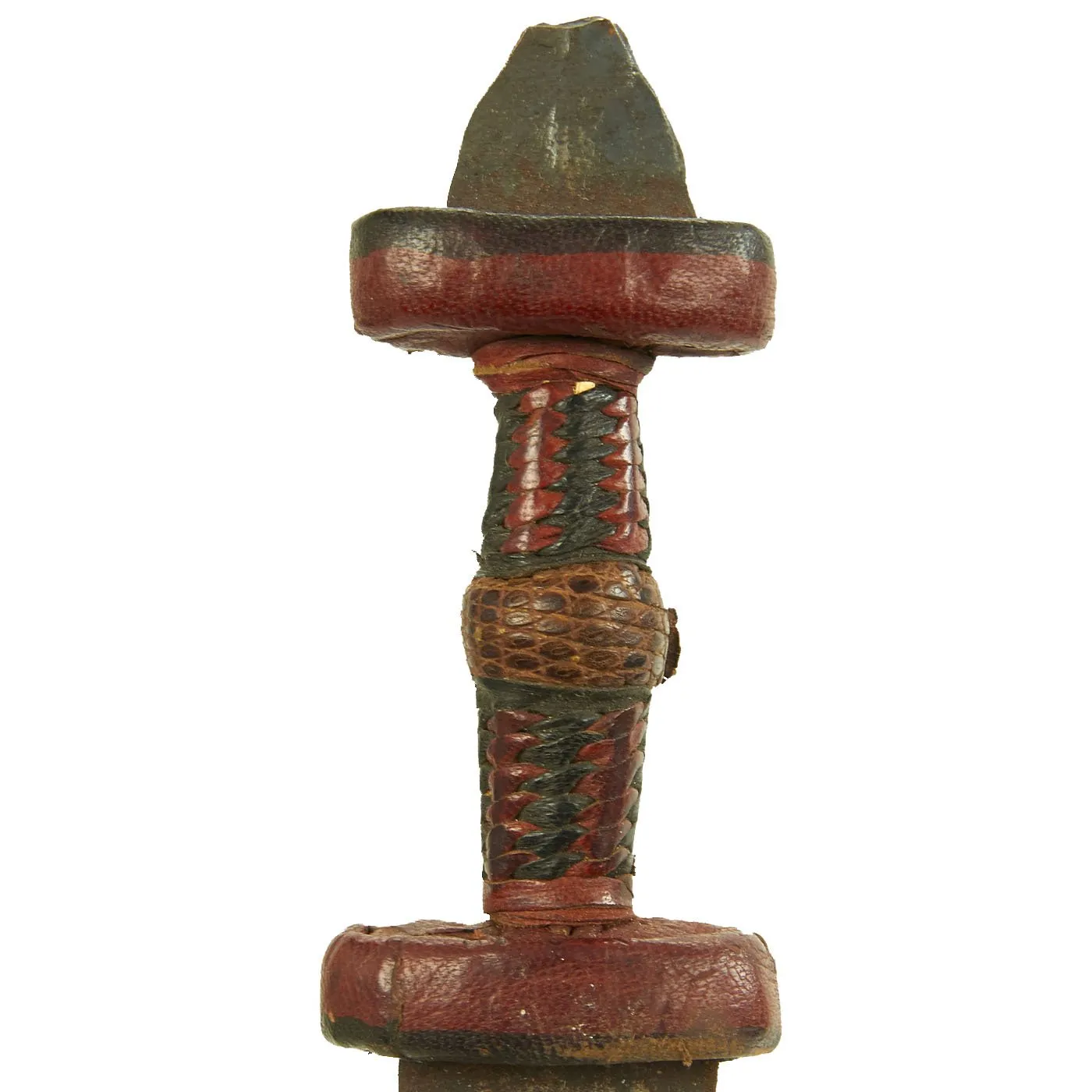 Original Set of Two Sudanese Mahdi Dervish Daggers with Leather Scabbards - c. 1885